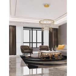 Triac Dimmable Gold Copper Metal LED 41 Watt 220-240 Volt 3317Lm 3000K IP20 D:65 H:150 cm 