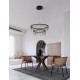 Triac Dimmable Black Chrome Copper Metal LED 41 Watt 220-240 Volt 3317Lm 3000K IP20 D: 65 H: 150 cm 