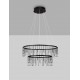 Triac Dimmable Black Chrome Copper Metal LED 41 Watt 220-240 Volt 3317Lm 3000K IP20 D: 65 H: 150 cm 