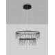 Triac Dimmable Black Chrome Copper Metal LED 41 Watt 220-240 Volt 3317Lm 3000K IP20 D: 65 H: 150 cm 