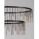 Triac Dimmable Black Chrome Copper Metal LED 41 Watt 220-240 Volt 3317Lm 3000K IP20 D: 65 H: 150 cm 