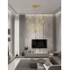 Triac Dimmable Gold Copper Metal LED 72 Watt 220-240 Volt 5866Lm 3000K IP20 D:80 H:200 cm 