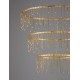 Triac Dimmable Gold Copper Metal LED 72 Watt 220-240 Volt 5866Lm 3000K IP20 D:80 H:200 cm 