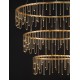 Triac Dimmable Gold Copper Metal LED 72 Watt 220-240 Volt 5866Lm 3000K IP20 D:80 H:200 cm 