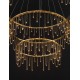Triac Dimmable Gold Copper Metal LED 72 Watt 220-240 Volt 5866Lm 3000K IP20 D:80 H:200 cm 