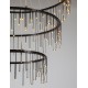 Triac Dimmable Black Chrome Copper Metal LED 72 Watt 220-240 Volt 5866Lm 3000K IP20 D: 80 H: 200 cm 