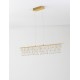 Triac Dimmable Gold Copper Metal LED 17 Watt 220-240 Volt 1351Lm 3000K IP20 L: 120 W: 8 H: 170 cm 