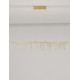 Triac Dimmable Gold Copper Metal LED 17 Watt 220-240 Volt 1351Lm 3000K IP20 L: 120 W: 8 H: 170 cm 