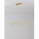 Triac Dimmable Gold Copper Metal LED 17 Watt 220-240 Volt 1351Lm 3000K IP20 L: 120 W: 8 H: 170 cm 