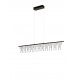 Triac Dimmable Black Chrome Copper Metal LED 17 Watt 220-240 Volt 1355Lm 3000K IP20 L: 120 W: 8 H: 150 cm 