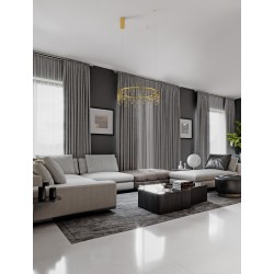 Triac Dimmable Gold Copper Metal LED 26 Watt 220-240 Volt 1981Lm 3000K IP20 D:65 H:150 cm 