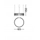 Triac Dimmable Gold Copper Metal LED 26 Watt 220-240 Volt 1981Lm 3000K IP20 D:65 H:150 cm 