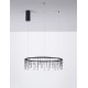 Triac Dimmable Black Chrome Copper Metal LED 26 Watt 220-240 Volt 1981Lm 3000K IP20 D:65 H:150 cm 