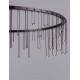 Triac Dimmable Black Chrome Copper Metal LED 26 Watt 220-240 Volt 1981Lm 3000K IP20 D:65 H:150 cm 
