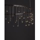 Triac Dimmable Black Chrome Copper Metal LED 26 Watt 220-240 Volt 1981Lm 3000K IP20 D:65 H:150 cm 