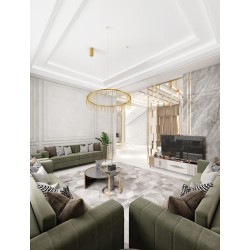 Triac Dimmable Matt Brass Gold Copper LED 31 Watt 220-240 Volt 2562Lm 3000K IP20 D:80 H:150 cm 