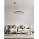 Triac Dimmable Black Chrome Copper Metal LED 31 Watt 220-240 Volt 2562Lm 3000K IP20 D:80 H:150 cm 