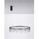 Triac Dimmable Black Chrome Copper Metal LED 31 Watt 220-240 Volt 2562Lm 3000K IP20 D:80 H:150 cm 