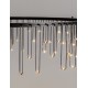 Triac Dimmable Black Chrome Copper Metal LED 31 Watt 220-240 Volt 2562Lm 3000K IP20 D:80 H:150 cm 