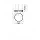 Triac Dimmable Black Chrome Copper Metal LED 31 Watt 220-240 Volt 2562Lm 3000K IP20 D:80 H:150 cm 