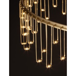 Triac Dimmable Gold Copper Metal LED 36 Watt 220-240 Volt 3073Lm 3000K IP20 D:100 H:150 cm 
