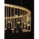Triac Dimmable Gold Copper Metal LED 36 Watt 220-240 Volt 3073Lm 3000K IP20 D:100 H:150 cm 