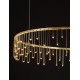 Triac Dimmable Gold Copper Metal LED 36 Watt 220-240 Volt 3073Lm 3000K IP20 D:100 H:150 cm 