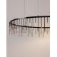 Triac Dimmable Black Chrome Copper Metal LED 36 Watt 220-240 Volt 3073Lm 3000K IP20 D:100 H:150 cm 