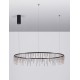 Triac Dimmable Black Chrome Copper Metal LED 36 Watt 220-240 Volt 3073Lm 3000K IP20 D:100 H:150 cm 