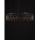 Triac Dimmable Black Chrome Copper Metal LED 36 Watt 220-240 Volt 3073Lm 3000K IP20 D:100 H:150 cm 