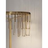 Touch Dimmable Gold Copper Metal LED 16 Watt 220-240 Volt 1092Lm 3000K IP20 Cable Length 215 cm D: 40 W: 40 H: 140 cm