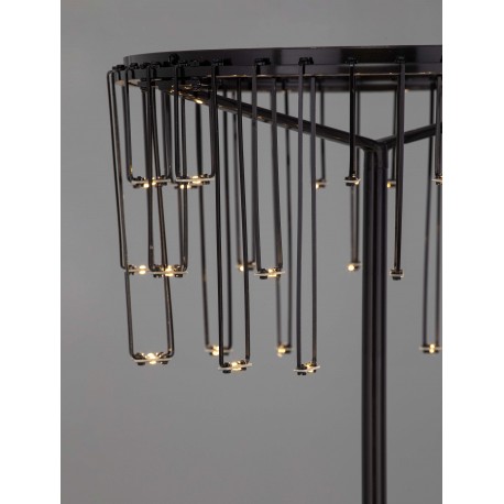Touch Dimmable Black Chrome Copper Metal LED 14 Watt 220-240 Volt 953Lm 3000K IP20 Cable Length 215 cm D: 30 W: 30 H: 45 cm 