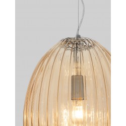 Pendant Light Copper Glass Copper Metal E271x60W D22 H120 