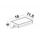Anthracite Die-Casting Aluminium & Acrylic Diffuser LED 1.5 Watt 152Lm 3000K 3.7 Volt Beam Angle 110O IP65 Solar / Switch On/Off