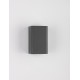 Anthracite Die-Casting Aluminum & Clear Acrylic LED G9 1x5 Watt 220-240 Volt Bulb Excluded IP65 D: 7.7 W: 7.6 H: 14.4 cm 