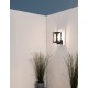 Anthracite Die-Casting Aluminium & Clear Acrylic LED E27 1x12 Watt 220-240 Volt IP65 Bulb Excluded L: 14.5 W: 21.5 H: 27.6 cm 