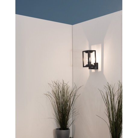 Anthracite Die-Casting Aluminium & Clear Acrylic LED E27 1x12 Watt 220-240 Volt IP65 Bulb Excluded L: 14.5 W: 21.5 H: 27.6 cm 