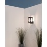 Anthracite Die-Casting Aluminium & Clear Acrylic LED E27 1x12 Watt 220-240 Volt IP65 Bulb Excluded L: 14.5 W: 21.5 H: 27.6 cm