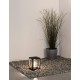 Anthracite Die-Casting Aluminium & Clear Acrylic LED E27 1x12 Watt 220-240 Volt IIP65 Bulb Excluded L: 14.5 W: 14.5 H: 22 cm 