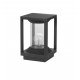 Anthracite Die-Casting Aluminium & Clear Acrylic LED E27 1x12 Watt 220-240 Volt IIP65 Bulb Excluded L: 14.5 W: 14.5 H: 22 cm 