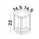 Anthracite Die-Casting Aluminium & Clear Acrylic LED E27 1x12 Watt 220-240 Volt IIP65 Bulb Excluded L: 14.5 W: 14.5 H: 22 cm 