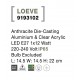 Anthracite Die-Casting Aluminium & Clear Acrylic LED E27 1x12 Watt 220-240 Volt IIP65 Bulb Excluded L: 14.5 W: 14.5 H: 22 cm 