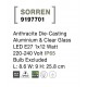 Anthracite Die-Casting Aluminium & Clear Glass LED E27 1x12 Watt 220-240 Volt Bulb Excluded IP65 L: 8.6 W: 9 H: 25.8 cm 