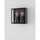 Anthracite Die-Casting Aluminium & Clear Glass LED E27 2x12 Watt 220-240 Volt Bulb Excluded IP65 L: 22 W: 8.7 H: 22 cm 