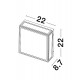 Anthracite Die-Casting Aluminium & Clear Glass LED E27 2x12 Watt 220-240 Volt Bulb Excluded IP65 L: 22 W: 8.7 H: 22 cm 