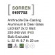 Anthracite Die-Casting Aluminium & Clear Glass LED E27 2x12 Watt 220-240 Volt Bulb Excluded IP65 L: 22 W: 8.7 H: 22 cm 