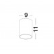 Sandy Black Aluminium Glass Diffuser Osram LED 6 Watt 520Lm 3000K 100-240 Volt 50Hz Beam 76 o IP65 D: 9 H: 11 cm 