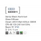 Sandy Black Aluminium Glass Diffuser Osram LED 6 Watt 520Lm 3000K 100-240 Volt 50Hz Beam 76 o IP65 D: 9 H: 11 cm 