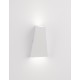 Sandy White Aluminium & Glass LED 7 Watt 397Lm 3000K 200-240 Volt IP54 Light up & Down L: 7.4 W: 7.4 H: 13.6 cm 