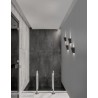 Sandy Black Aluminium Clear Glass LED 7 Watt 397Lm 3000K IP54 200-240 Volt IP54 Light up & Down L: 7.4 W: 7.4 H: 13.6 cm